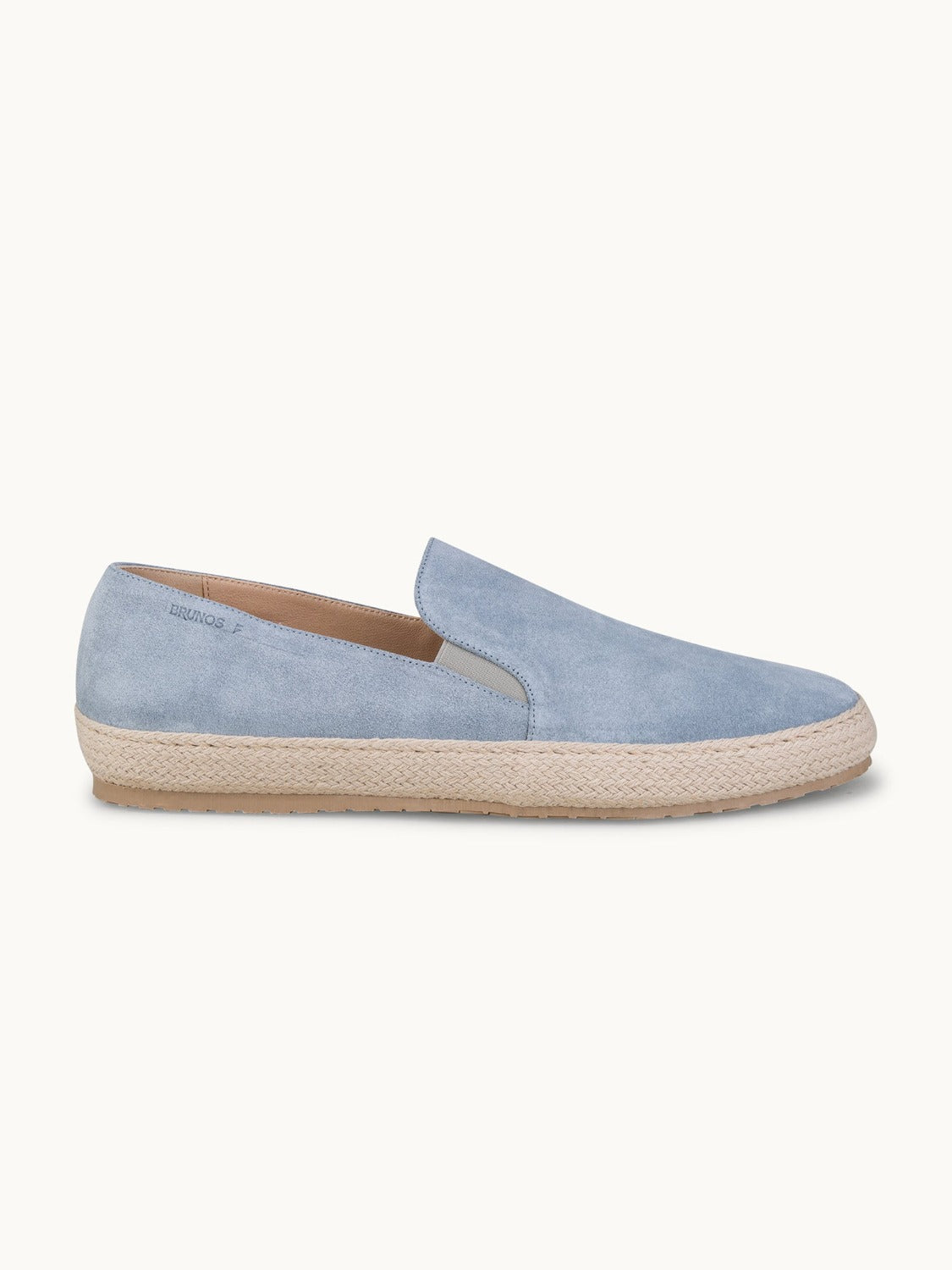 Leone Espadrilles Shoes - Premium Light Blue Suede Slip on Loafers for both casual and formal settings