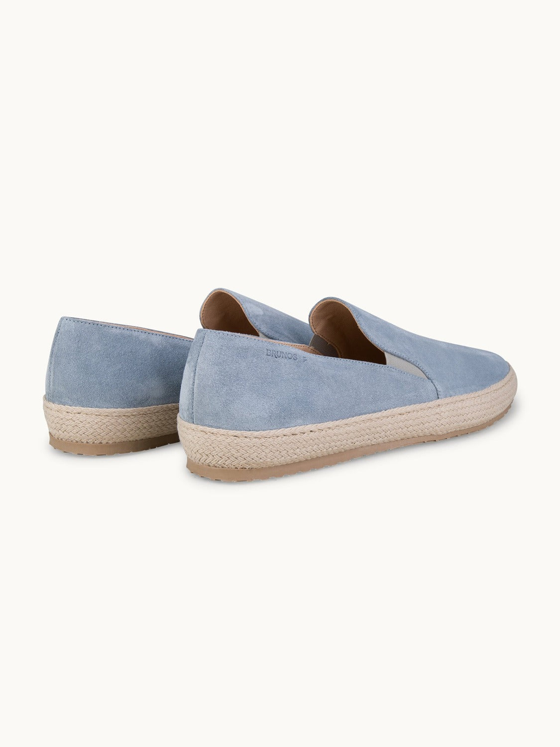 Leone Espadrilles Shoes - Premium Light Blue Suede Slip on Loafers for both casual and formal settings