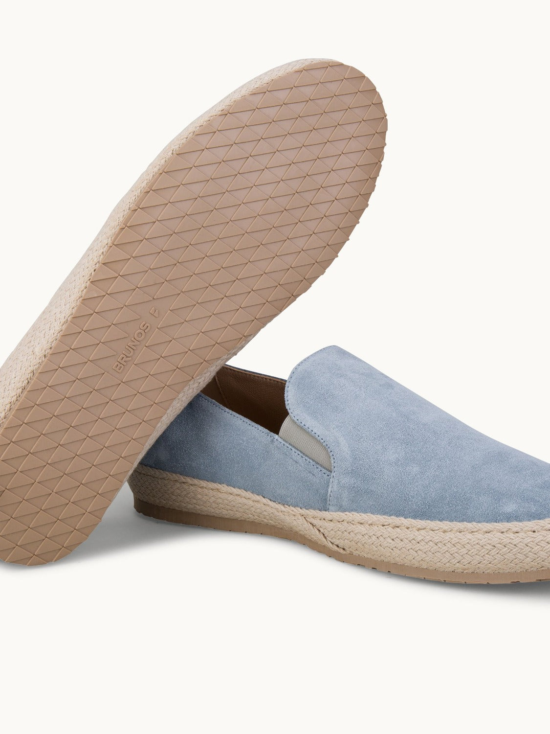 Leone Espadrilles Shoes - Premium Light Blue Suede Slip on Loafers for both casual and formal settings