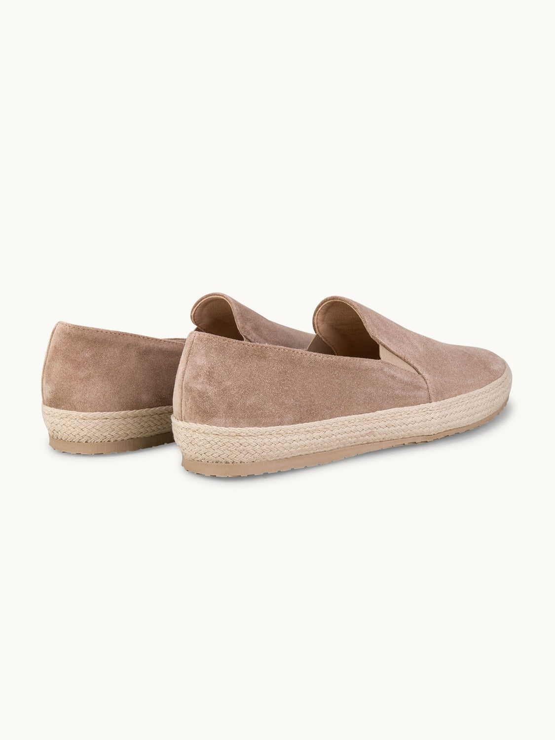 Leone Espadrilles Shoes - Premium Beige Suede Slip on Loafers for both casual and formal settings