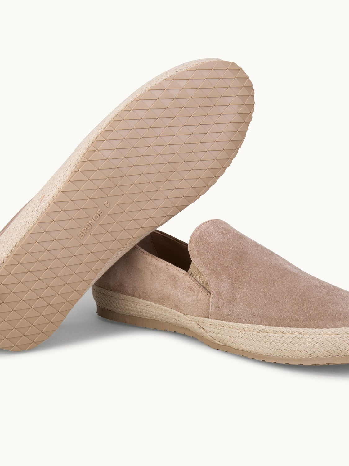 Leone Espadrilles Shoes - Premium Beige Suede Slip on Loafers for both casual and formal settings