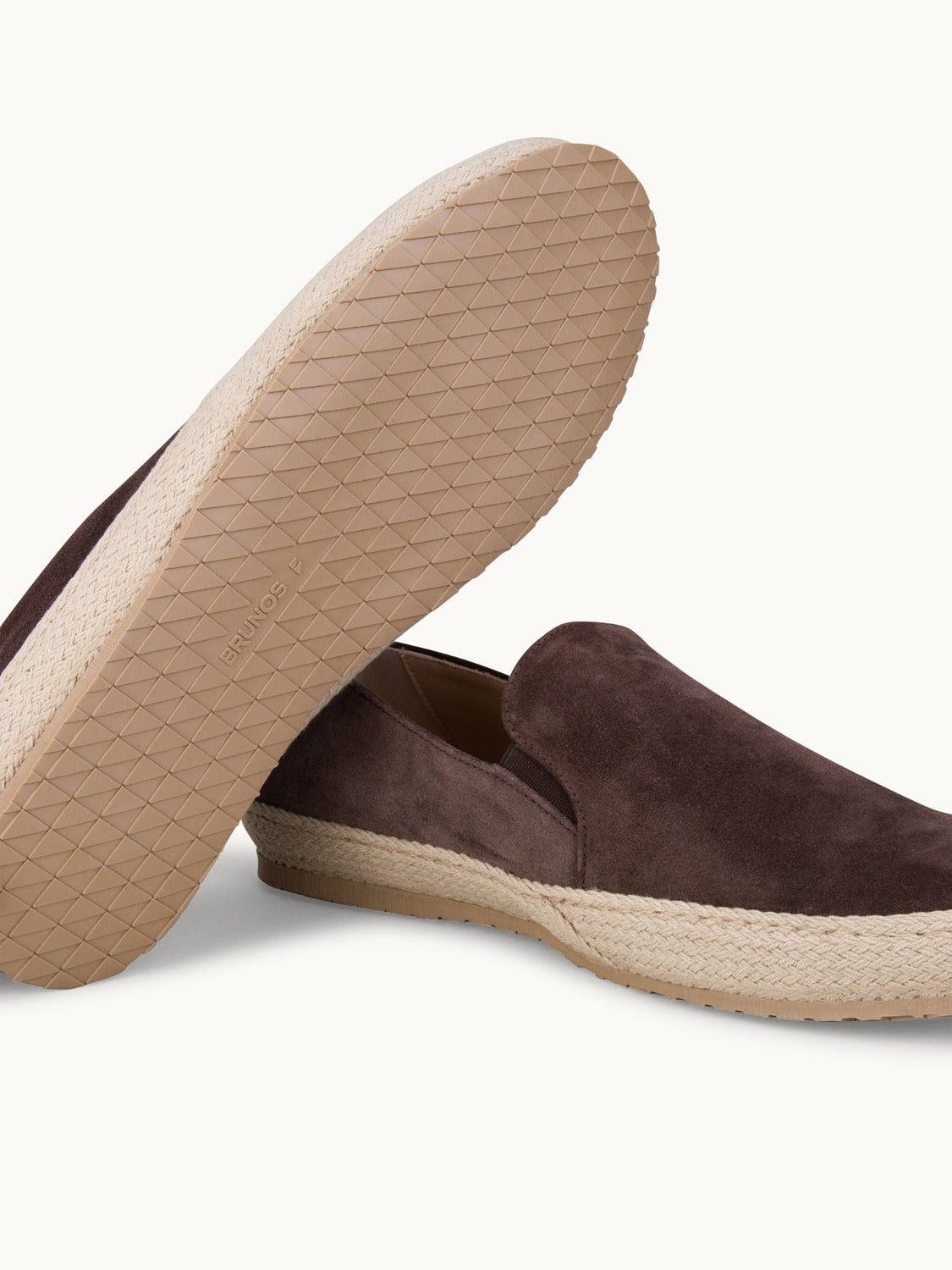 Leone Espadrilles Shoes - Premium Dark Brown Suede Slip on Loafers for both casual and formal settings