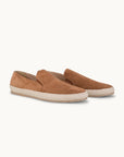 Leone Espadrilles Shoes - Premium Brown Suede Slip on Loafers for both casual and formal settings