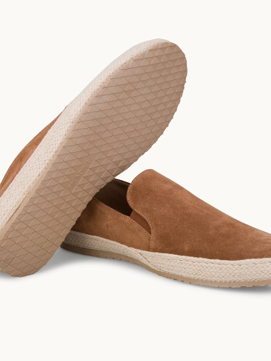 Leone Espadrilles Shoes - Premium Brown Suede Slip on Loafers for both casual and formal settings