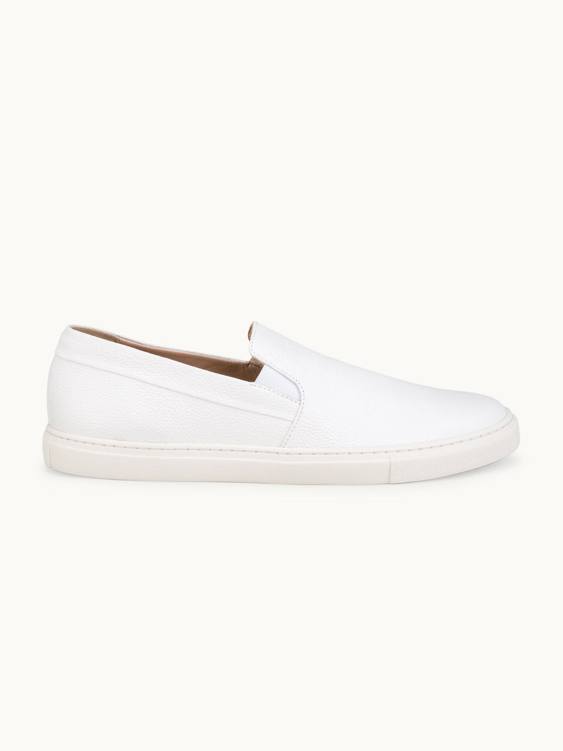 Leone Yacht Shoes - Premium White Leather Slip on Loafers for both casual and formal settings