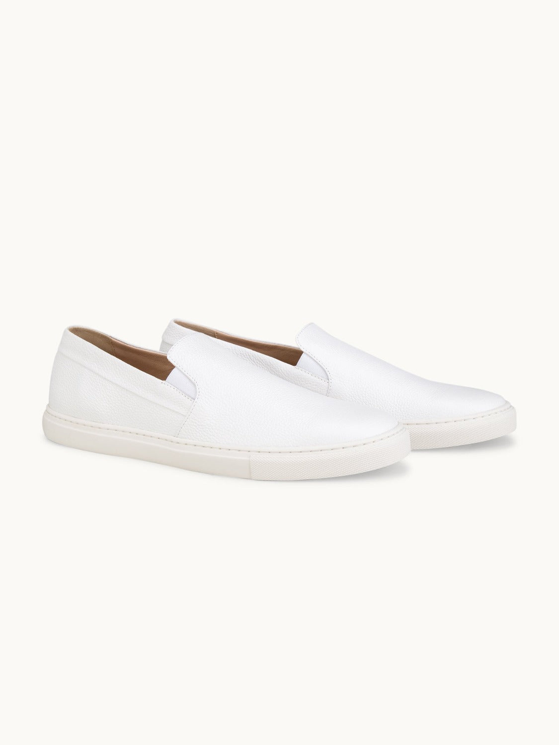 Leone Yacht Shoes - Premium White Leather Slip on Loafers for both casual and formal settings