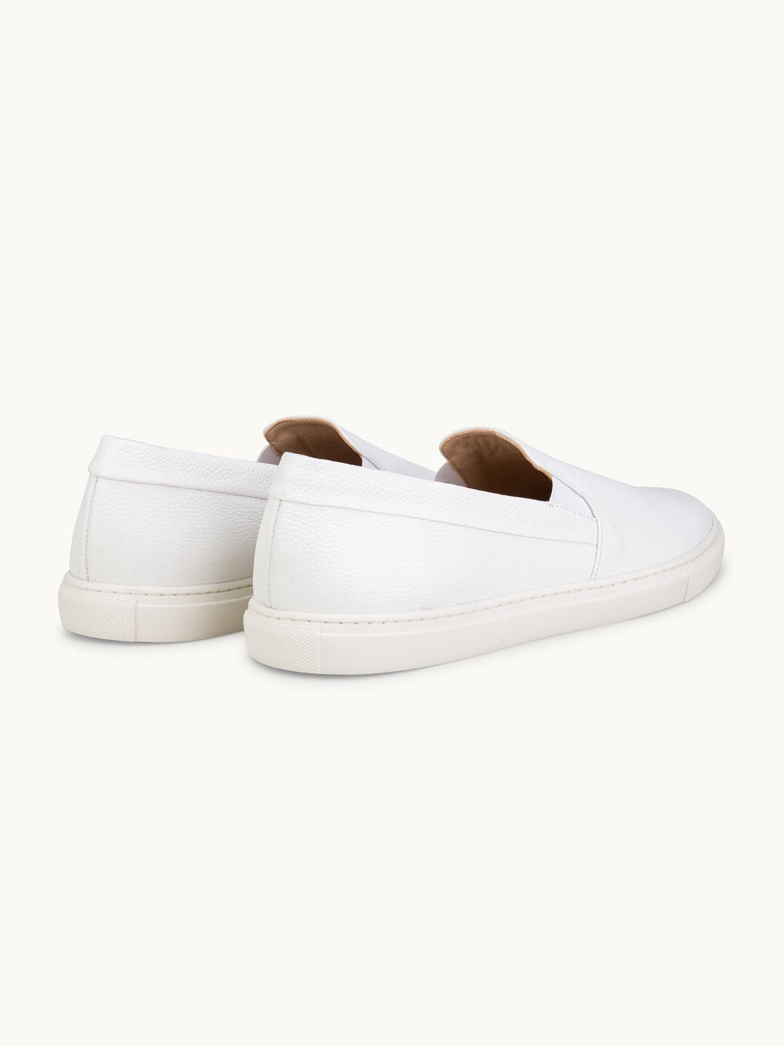 Leone Yacht Shoes - Premium White Leather Slip on Loafers for both casual and formal settings