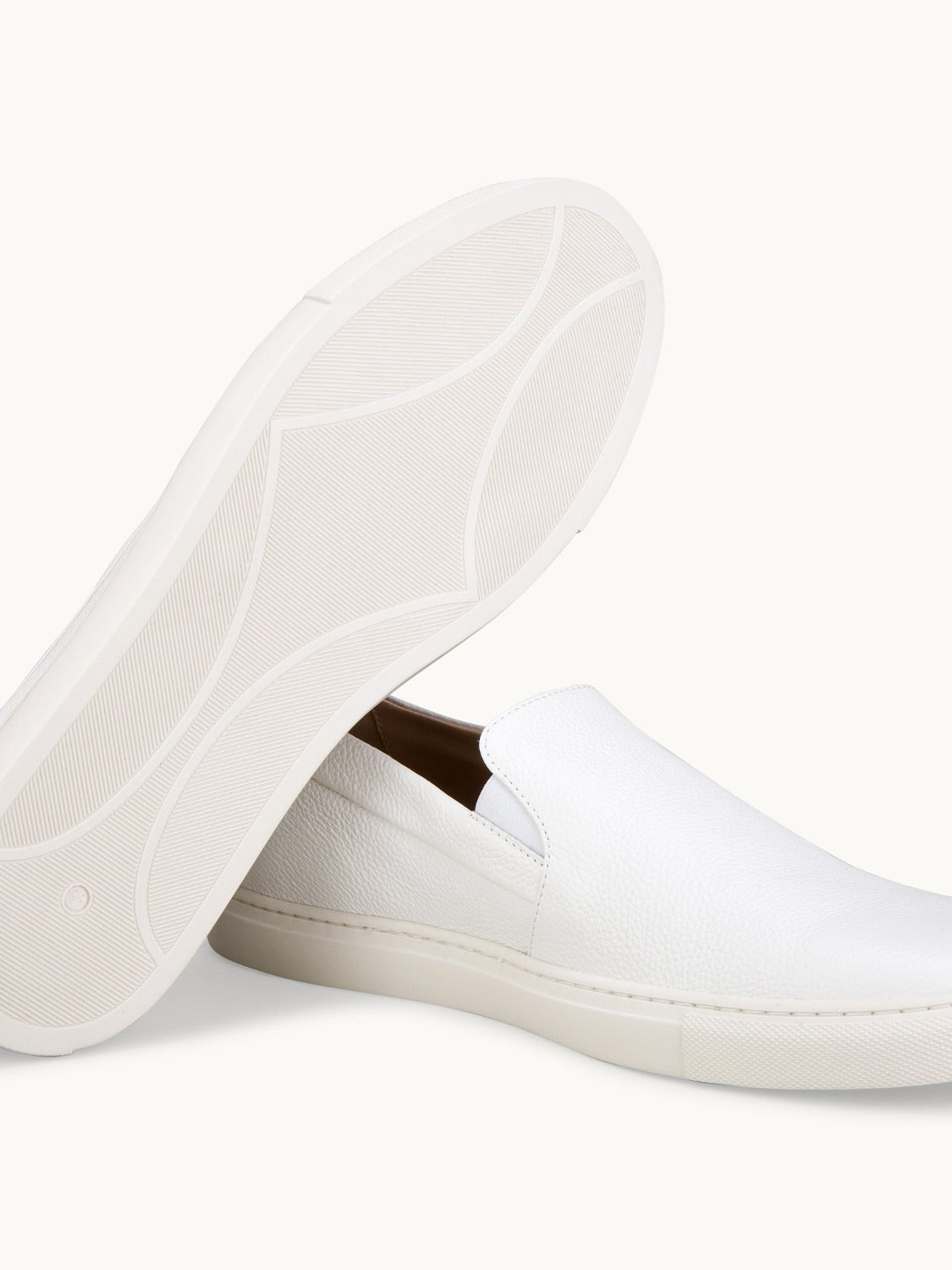 White leather sales deck shoes