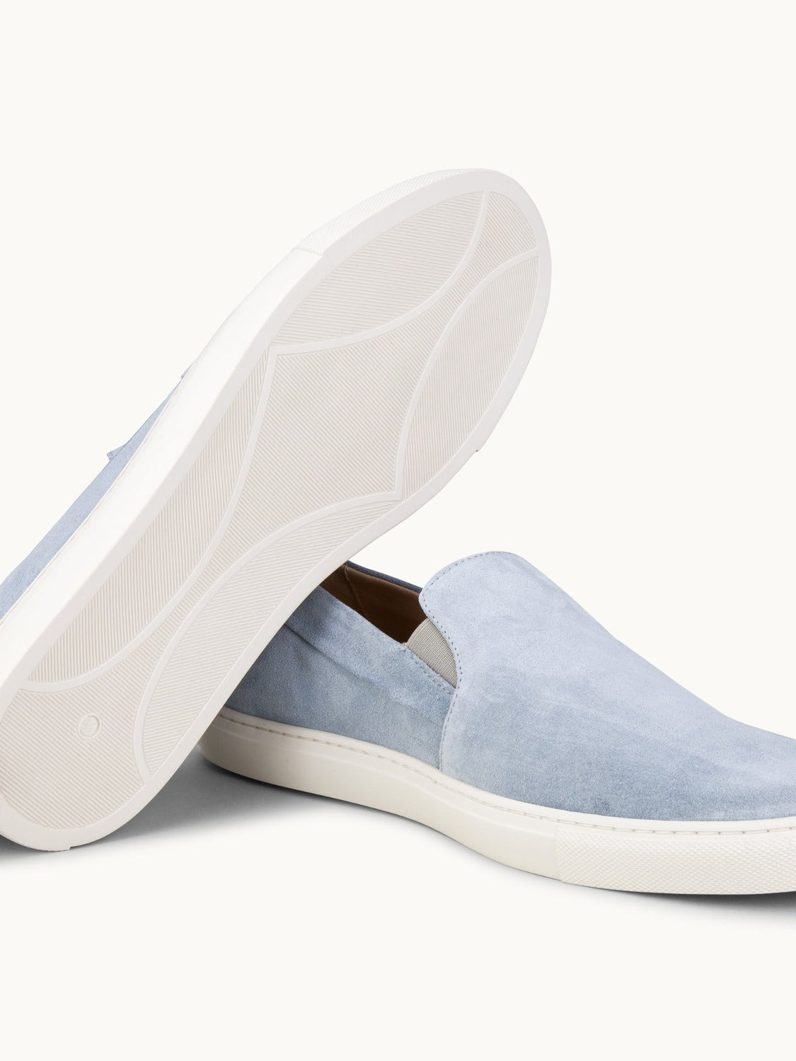 Leone Yacht Shoes - Premium Light Blue Suede Slip on Loafers for both casual and formal settings