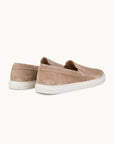 Leone Yacht Shoes - Premium Beige Suede Slip on Loafers for both casual and formal settings