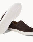 Leone Yacht Shoes - Premium Dark Brown Suede Slip on Loafers for both casual and formal settings