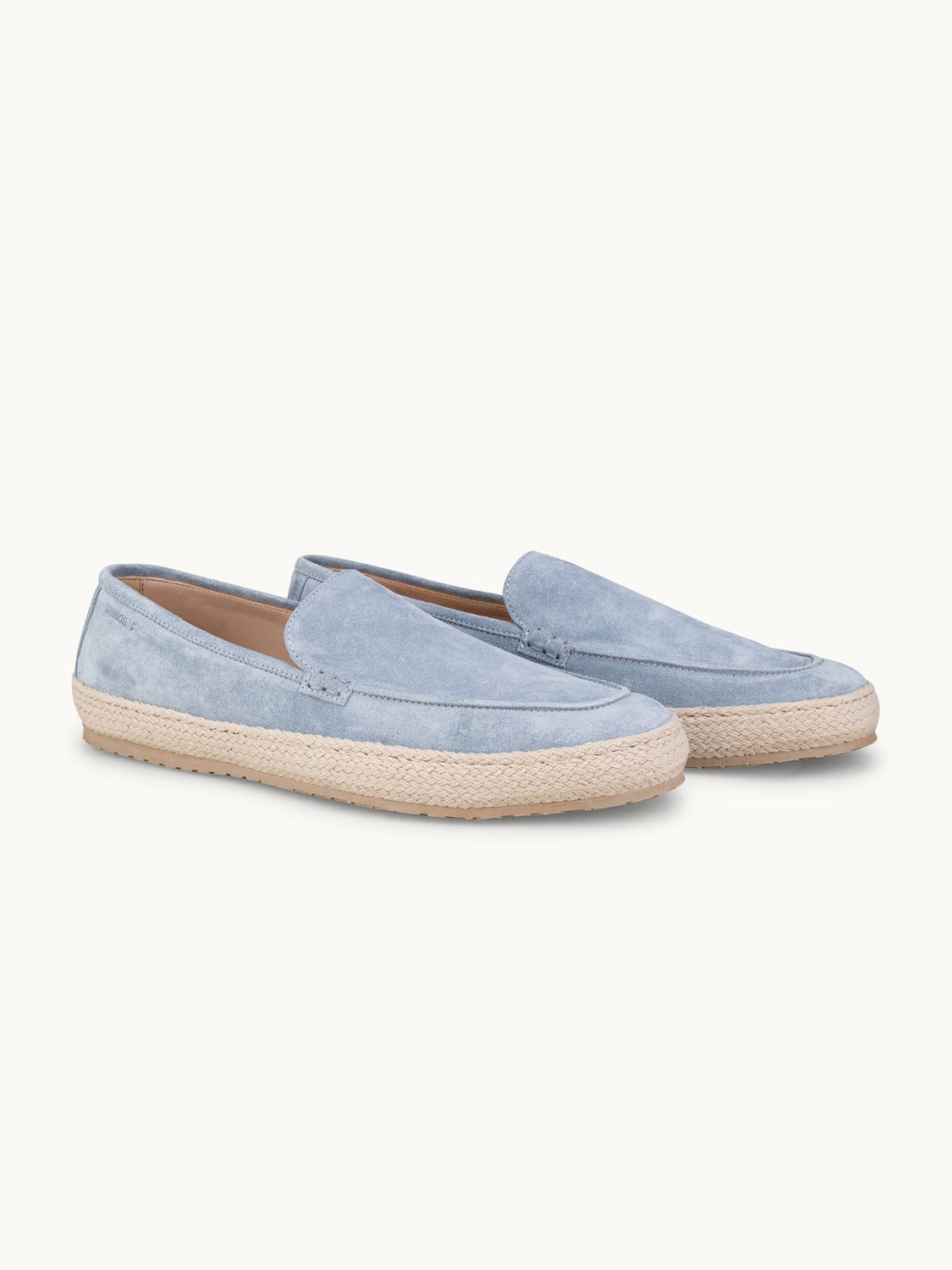 Lord Espadrilles Loafer - Premium Light Blue Suede Slip on Shoes for both casual and formal settings