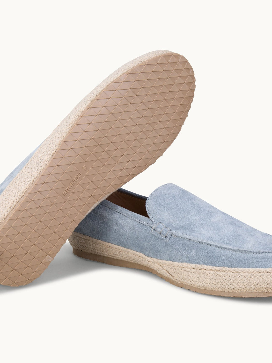 Lord Espadrilles Loafer - Premium Light Blue Suede Slip on Shoes for both casual and formal settings