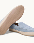 Lord Espadrilles Loafer - Premium Light Blue Suede Slip on Shoes for both casual and formal settings