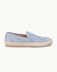 Lord Espadrilles Loafer - Premium Light Blue Suede Slip on Shoes for both casual and formal settings