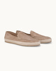 Lord Espadrilles Loafer - Premium Beige Suede Slip on Shoes for both casual and formal settings