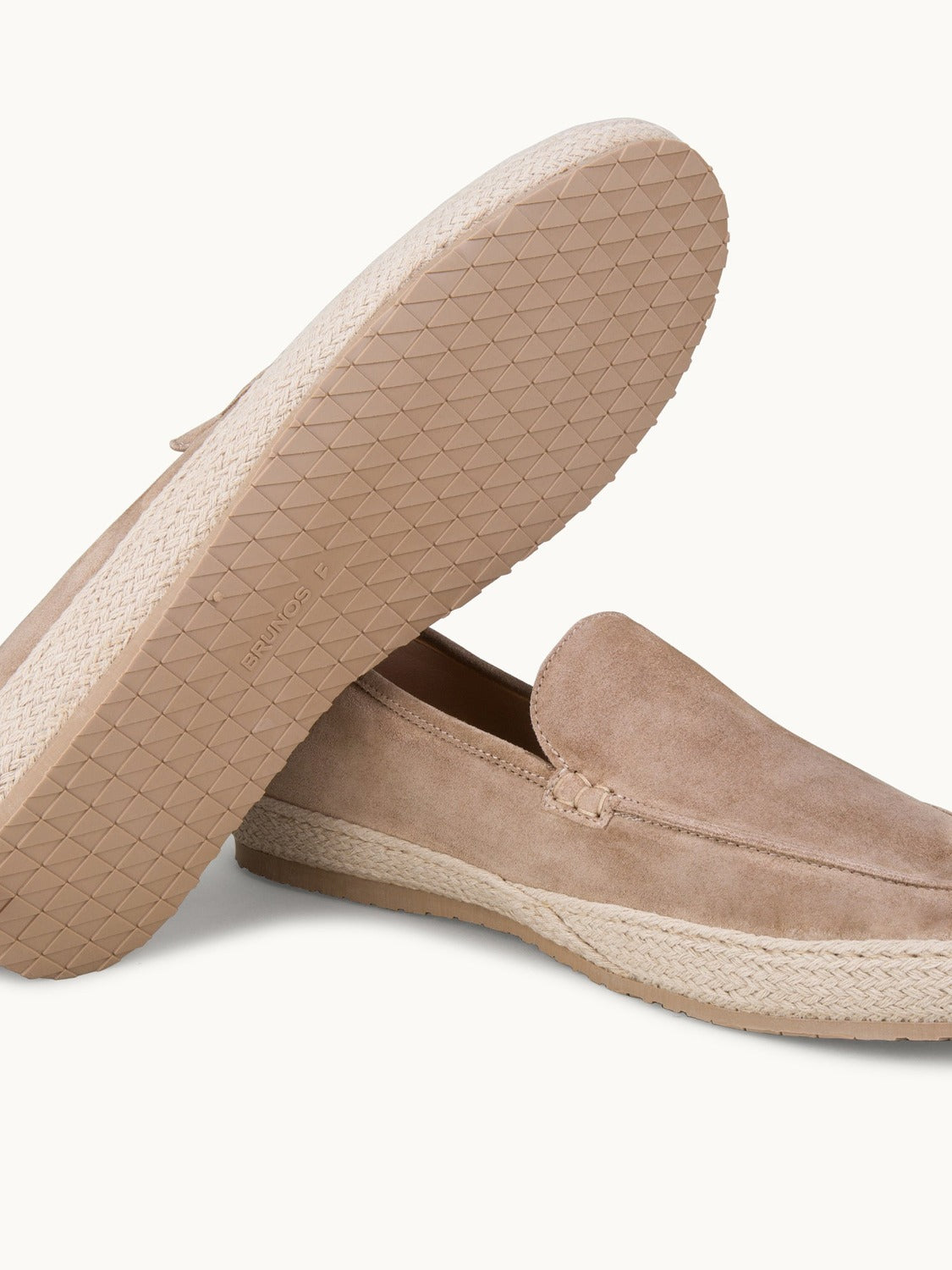 Lord Espadrilles Loafer - Premium Beige Suede Slip on Shoes for both casual and formal settings