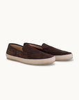 Lord Espadrilles Loafer - Premium Dark Brown Suede Slip on Shoes for both casual and formal settings