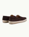 Lord Espadrilles Loafer - Premium Dark Brown Suede Slip on Shoes for both casual and formal settings