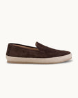 Lord Espadrilles Loafer - Premium Dark Brown Suede Slip on Shoes for both casual and formal settings