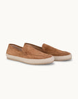 Lord Espadrilles Loafer - Premium Brown Suede Slip on Shoes for both casual and formal settings