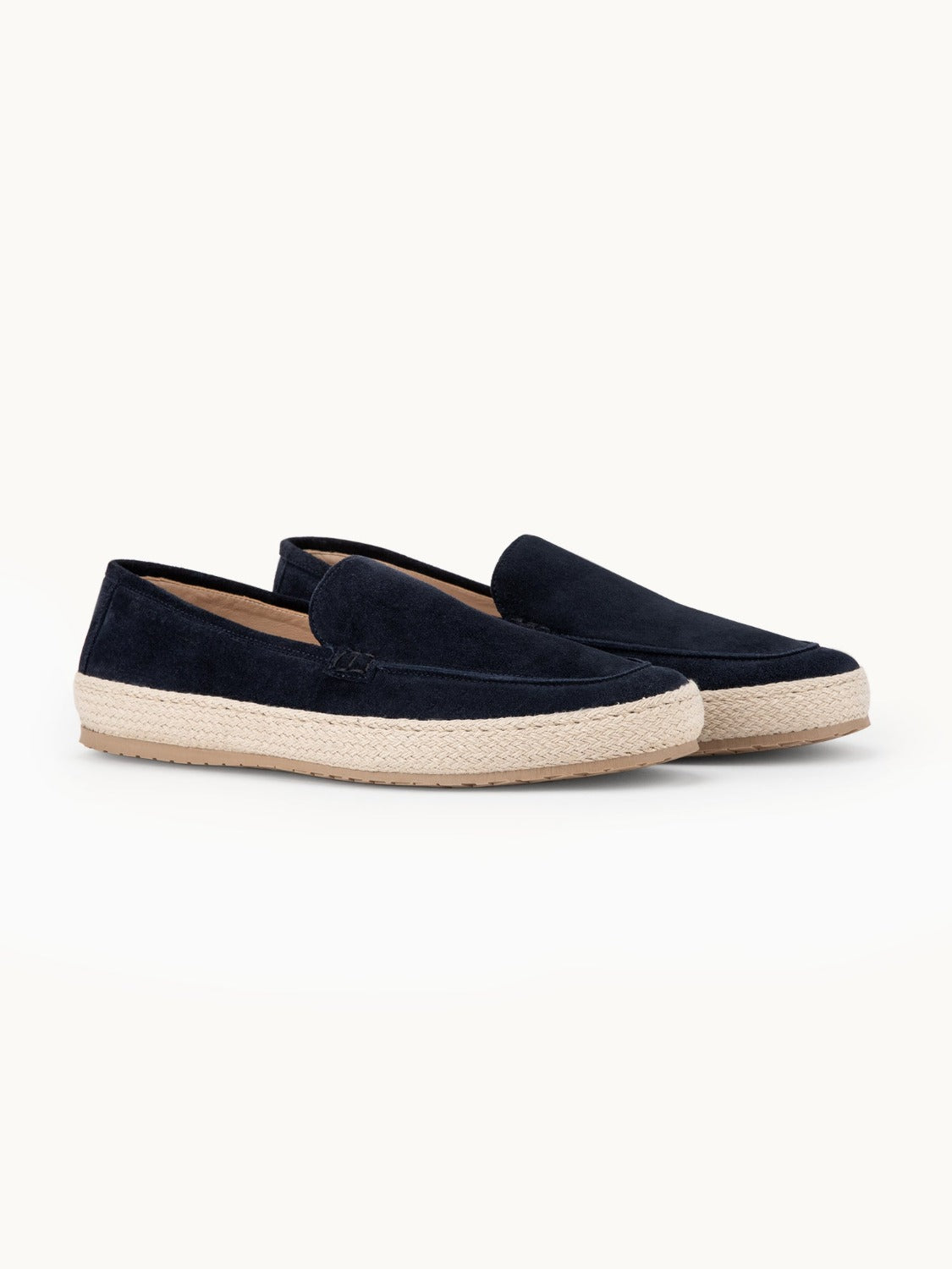 Lord Espadrilles Loafer - Premium Navy Suede Slip on Shoes for both casual and formal settings