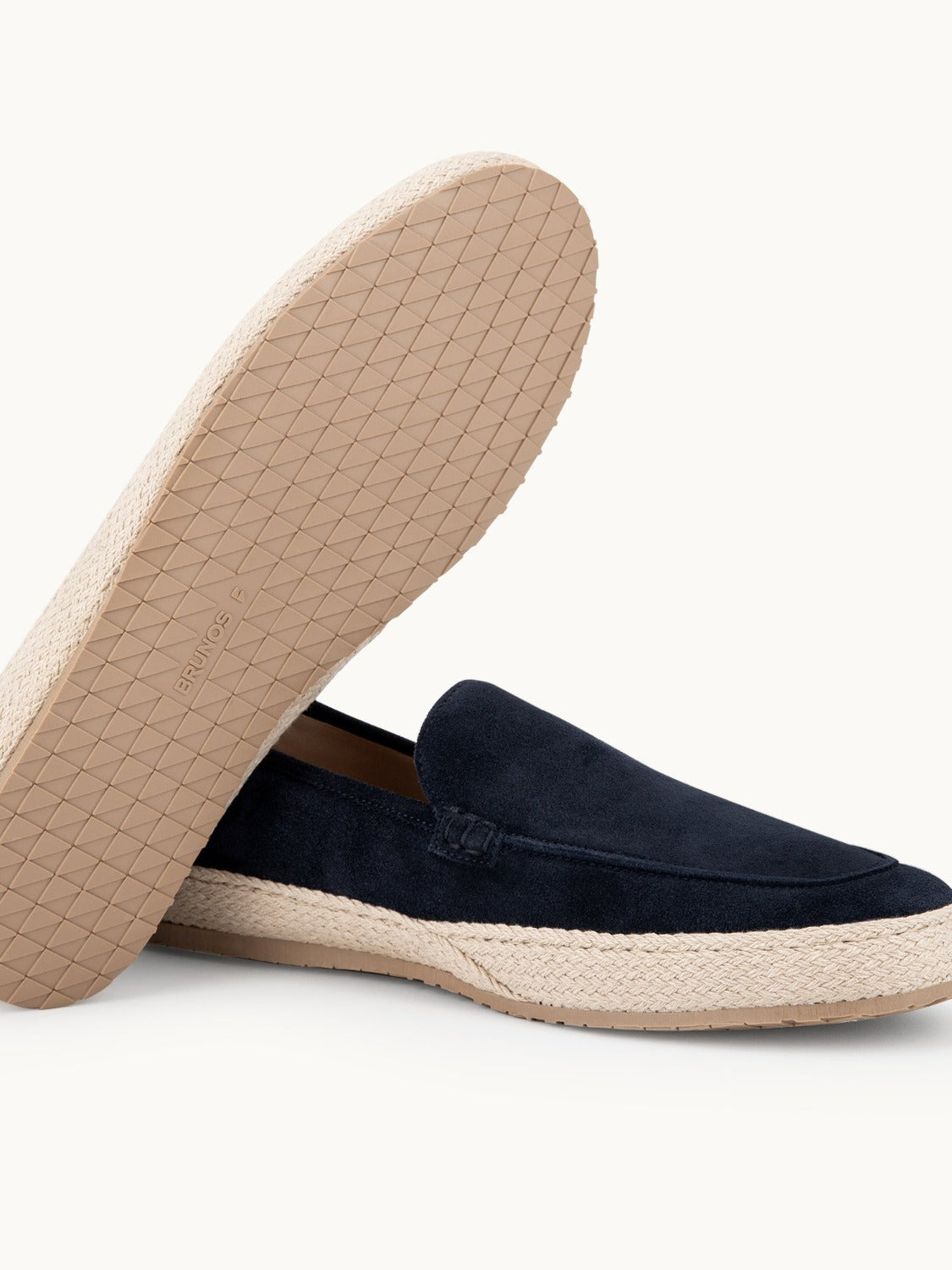 Lord Espadrilles Loafer - Premium Navy Suede Slip on Shoes for both casual and formal settings