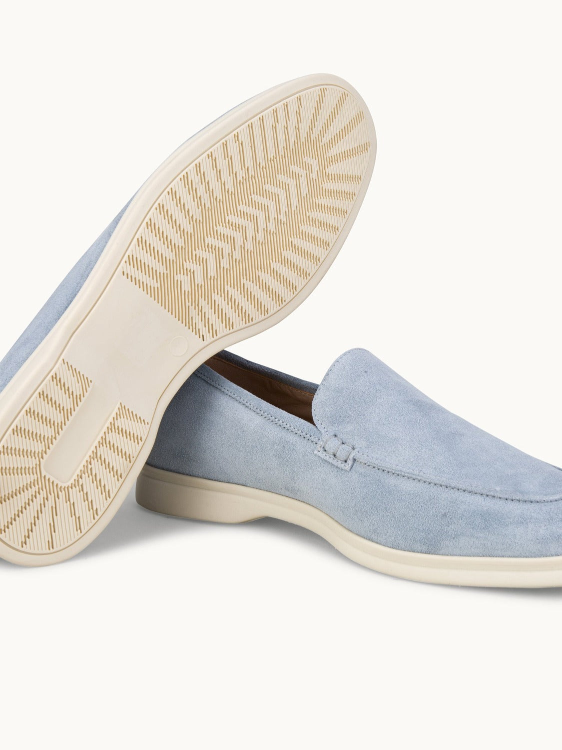 Lord Yacht Loafer - Premium Light Blue Suede Slip on Shoes for both casual and formal settings