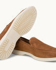 Lord Yacht Loafer - Premium Brown Suede Slip on Shoes for both casual and formal settings