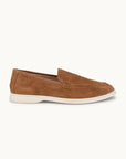 Lord Yacht Loafer - Premium Brown Suede Slip on Shoes for both casual and formal settings