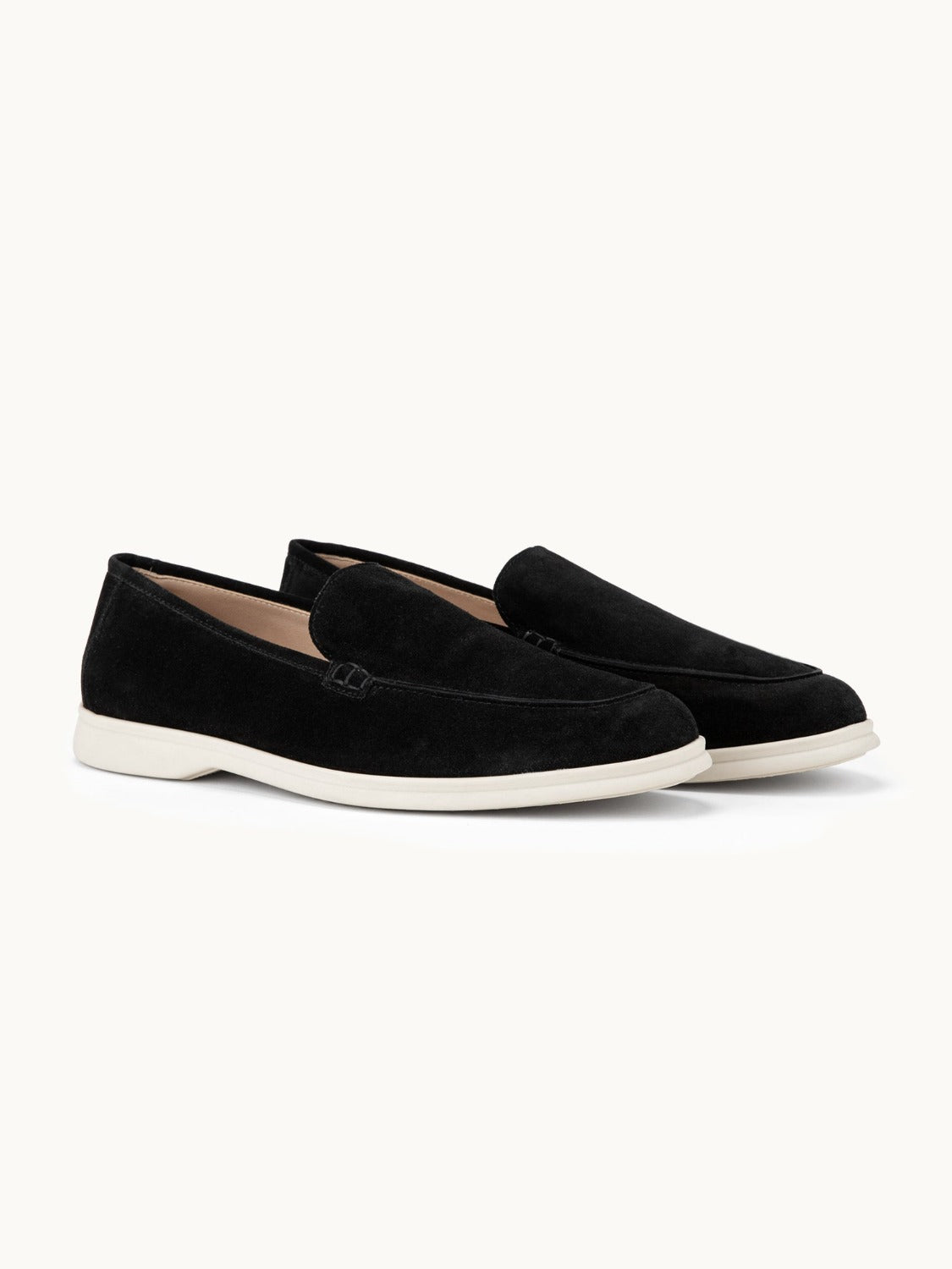 Lord Yacht Loafer - Premium Black Suede Slip on Shoes for both casual and formal settings