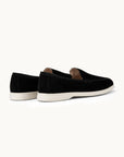 Lord Yacht Loafer - Premium Black Suede Slip on Shoes for both casual and formal settings