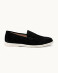 Lord Yacht Loafer - Premium Black Suede Slip on Shoes for both casual and formal settings