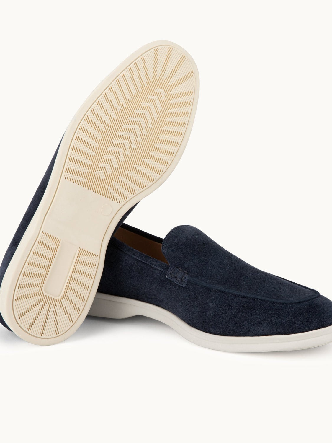 Lord Yacht Loafer - Premium Navy Suede Slip on Shoes for both casual and formal settings