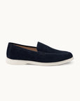 Lord Yacht Loafer - Premium Navy Suede Slip on Shoes for both casual and formal settings