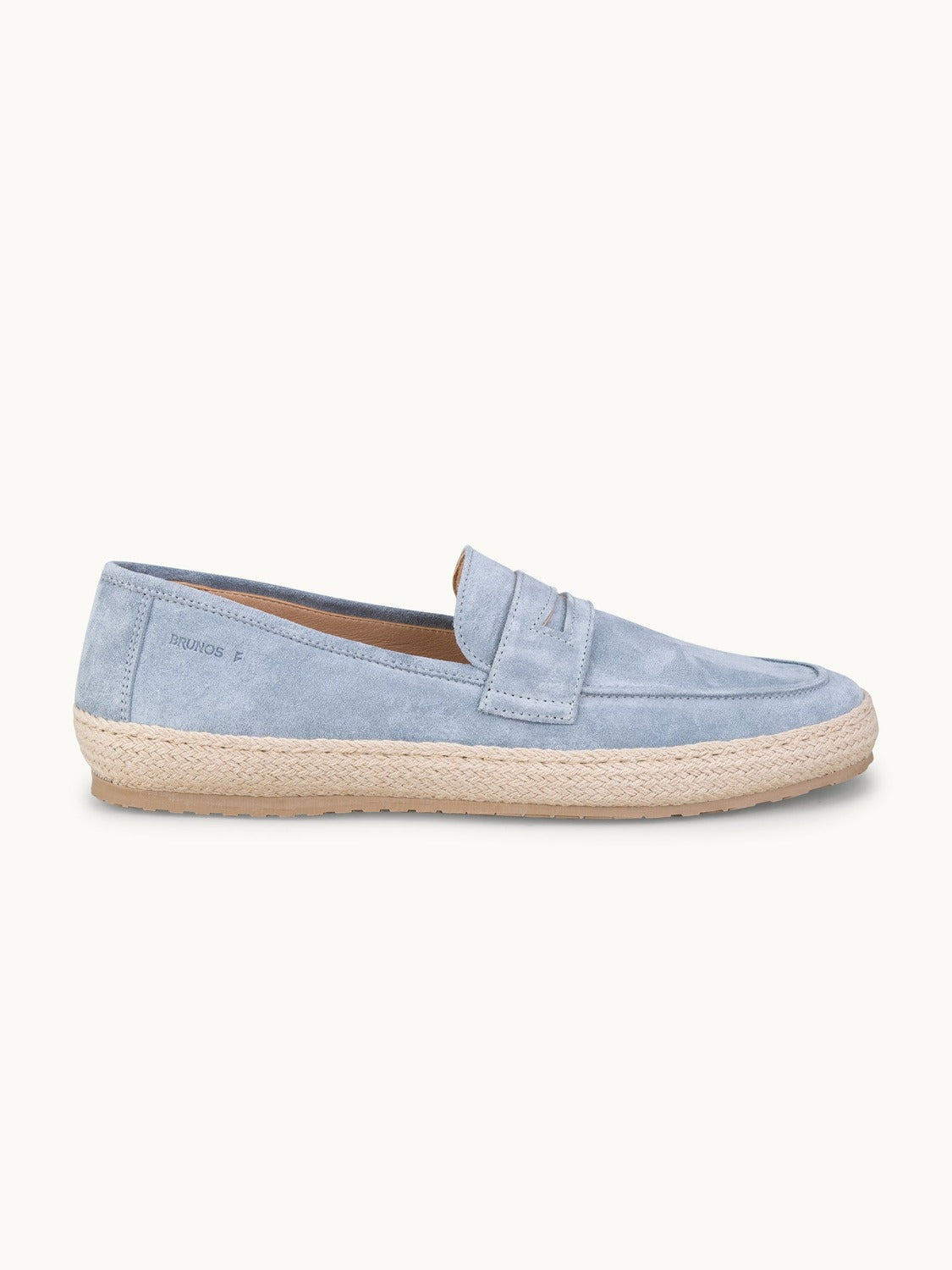 Penny Espadrilles Loafer - Premium Light Blue Suede Slip on Shoes for both casual and formal settings