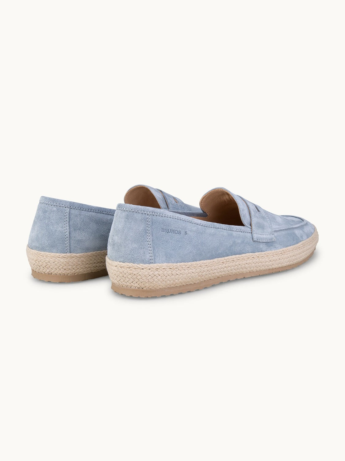 Penny Espadrilles Loafer - Premium Light Blue Suede Slip on Shoes for both casual and formal settings