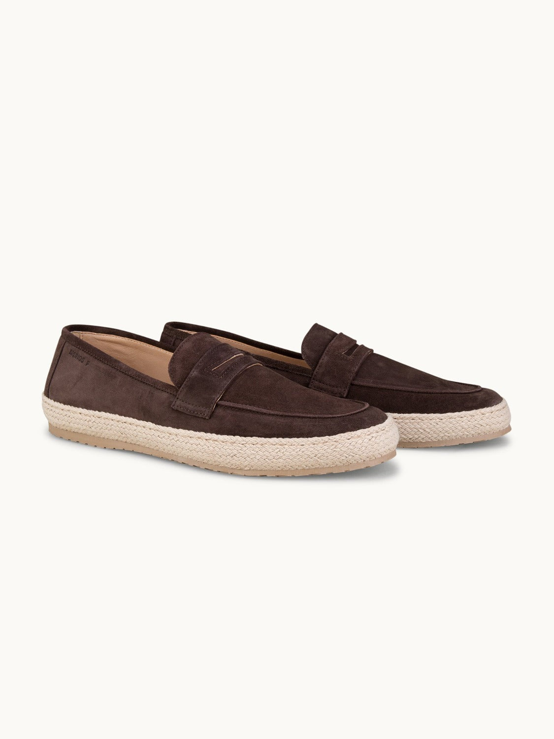 Penny Espadrilles Loafer - Premium Dark Brown Suede Slip on Shoes for both casual and formal settings