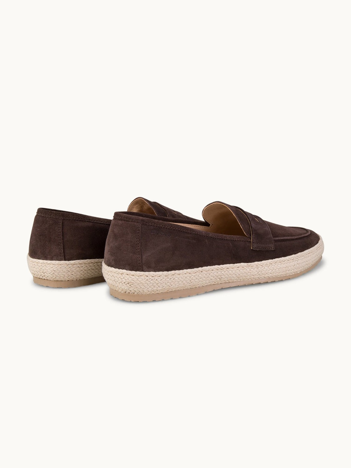 Penny Espadrilles Loafer - Premium Dark Brown Suede Slip on Shoes for both casual and formal settings