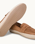 Penny Espadrilles Loafer - Premium Brown Suede Slip on Shoes for both casual and formal settings