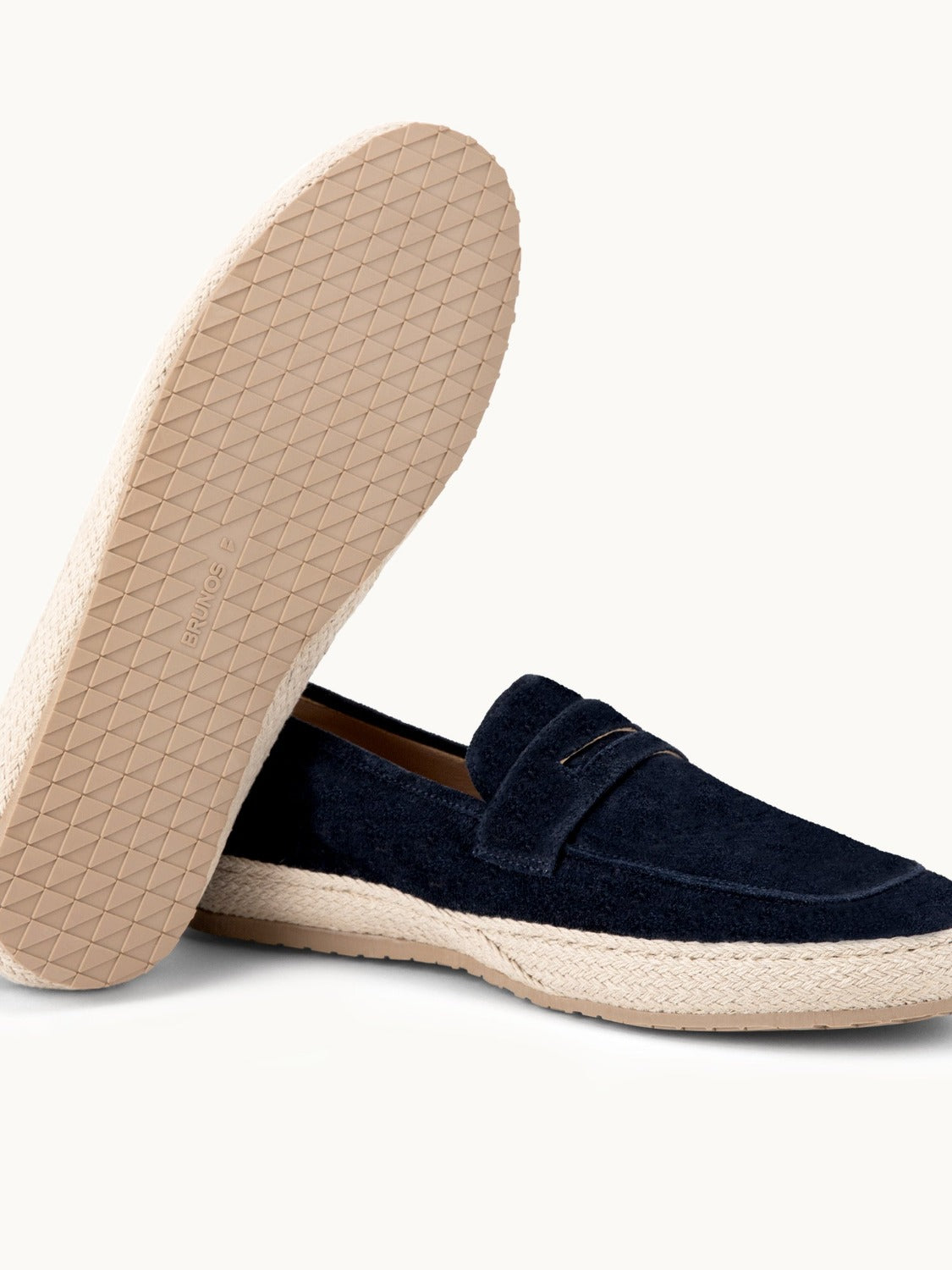 Penny Espadrilles Loafer - Premium Navy Suede Slip on Shoes for both casual and formal settings