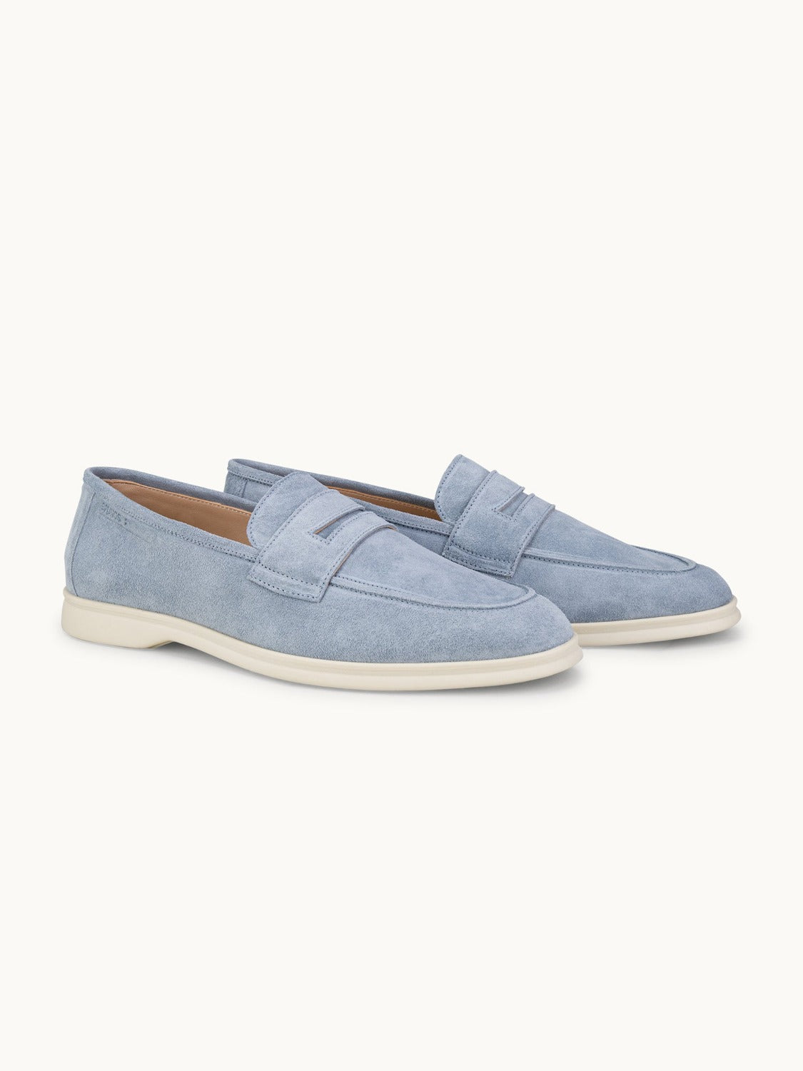 Penny Yacht Loafer - Premium Light Blue Suede Slip on Shoes for both casual and formal settings