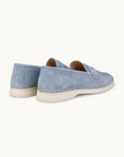 Penny Yacht Loafer - Premium Light Blue Suede Slip on Shoes for both casual and formal settings