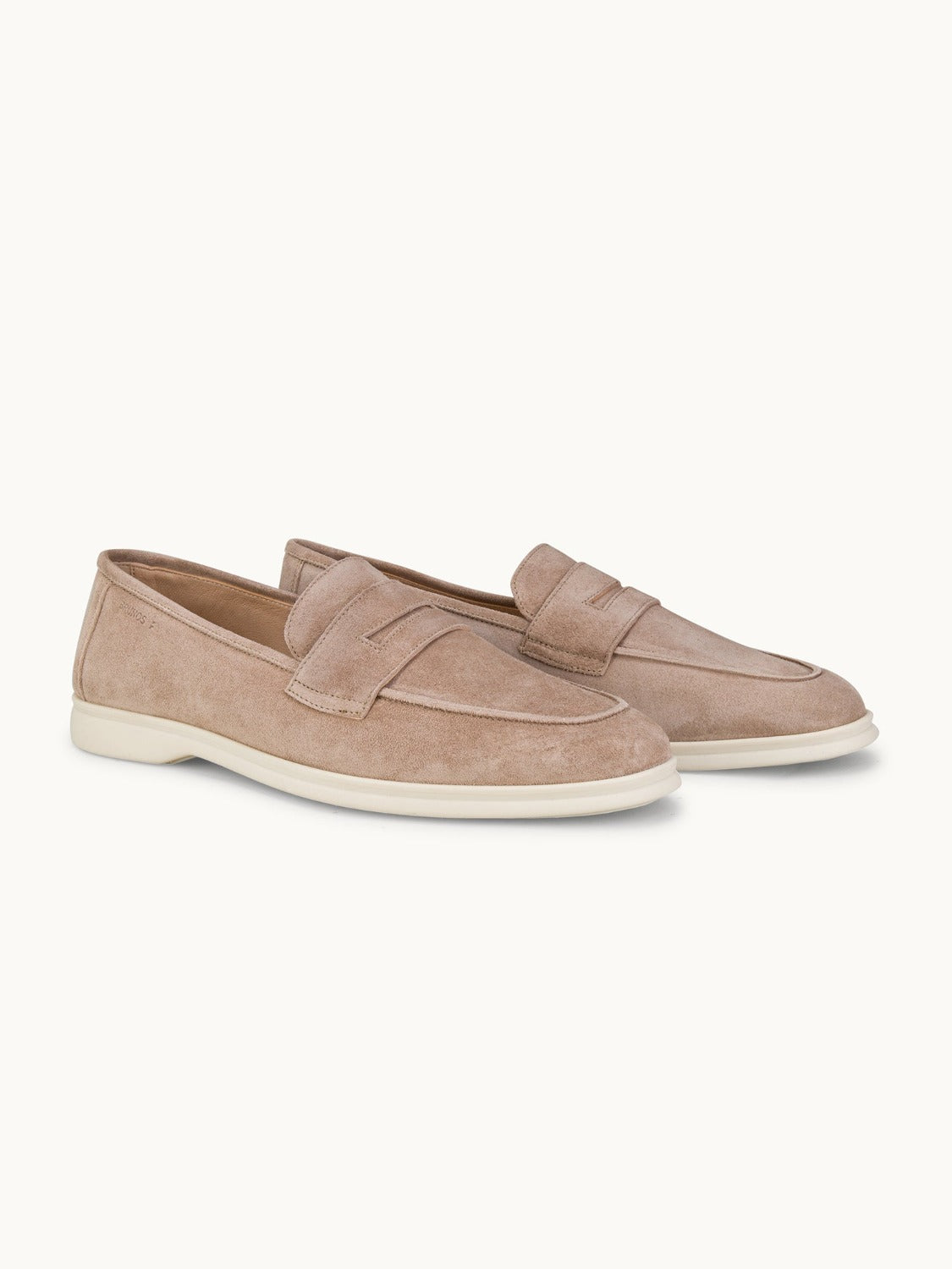 Penny Yacht Loafer - Premium Beige Suede Slip on Shoes for both casual and formal settings