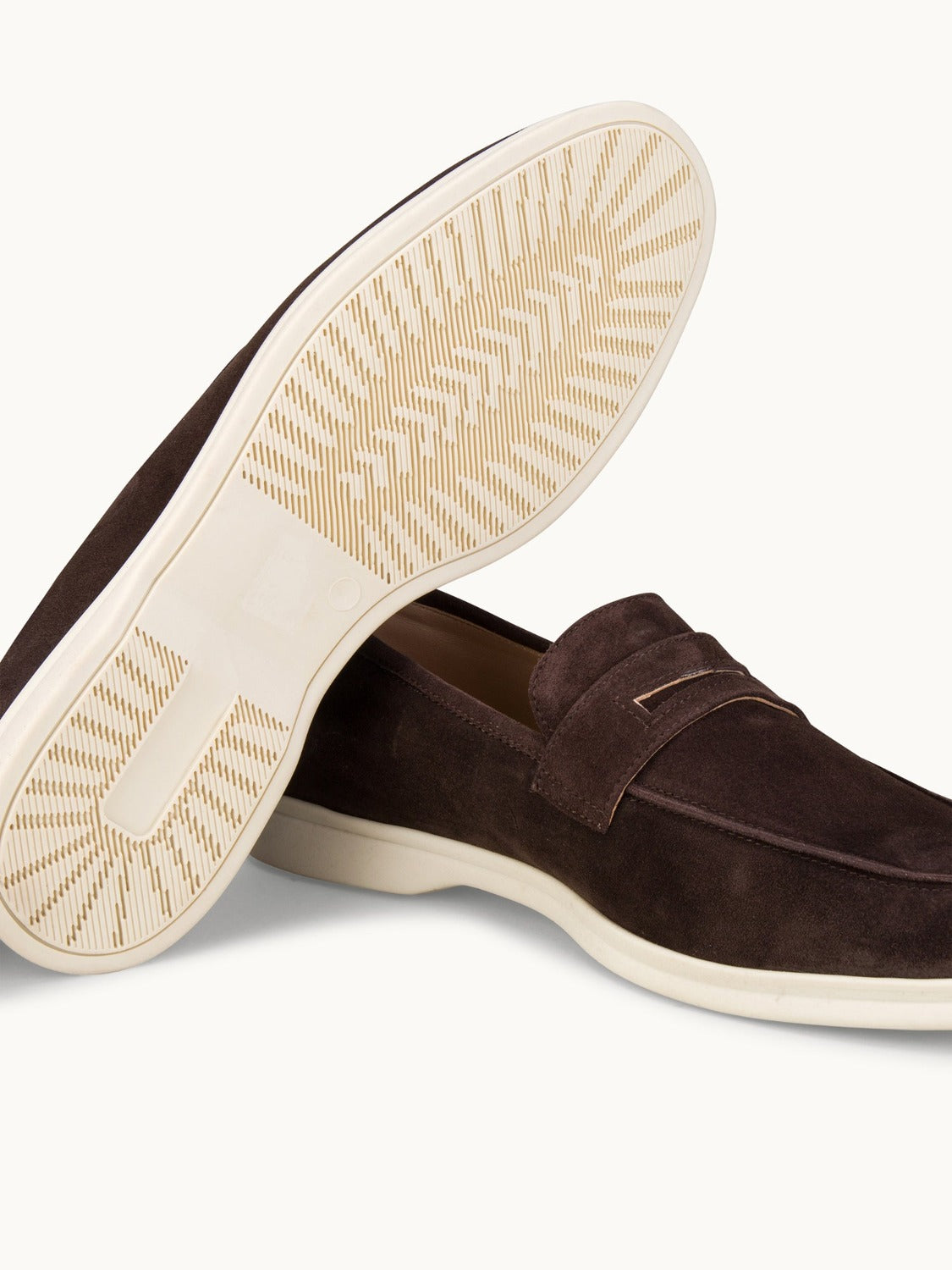 Penny Yacht Loafer - Premium Dark Brown Suede Slip on Shoes for both casual and formal settings