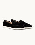 Penny Yacht Loafer - Premium Black Suede Slip on Shoes for both casual and formal settings