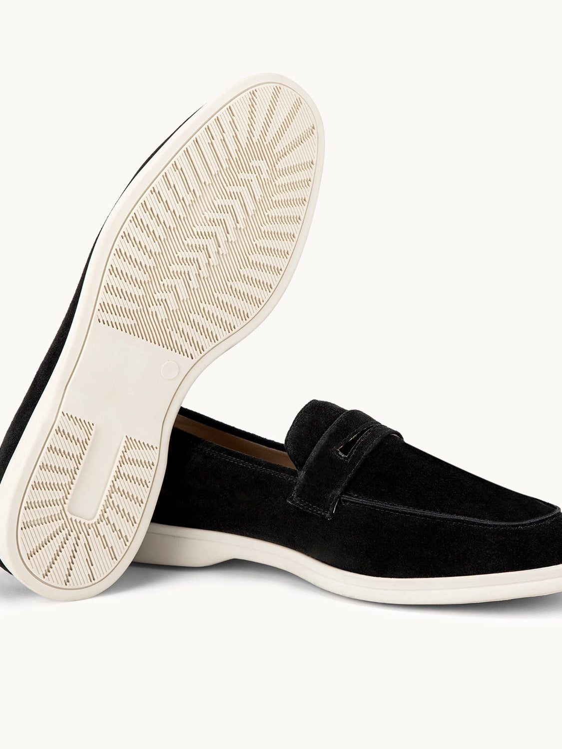 Penny Yacht Loafer - Premium Black Suede Slip on Shoes for both casual and formal settings