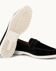 Penny Yacht Loafer - Premium Black Suede Slip on Shoes for both casual and formal settings