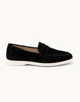 Penny Yacht Loafer - Premium Black Suede Slip on Shoes for both casual and formal settings