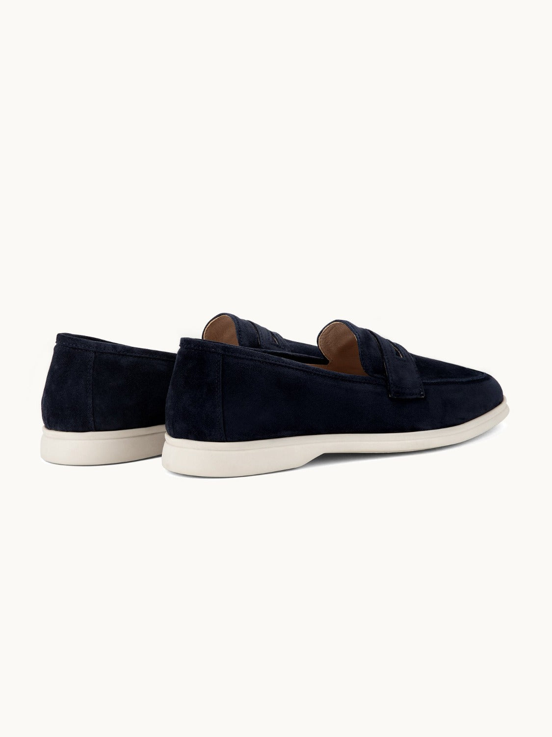 Penny Yacht Loafer - Premium Navy Suede Slip on Shoes for both casual and formal settings